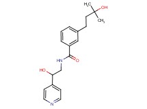 3-(3-hydroxy-3-methylbutyl)-N-[2-hydroxy-2-(4-pyridinyl)ethyl]benzamide