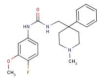 N-(4-fluoro-3-methoxyphenyl)-N'-[(1-methyl-4-phenylpiperidin-4-yl)methyl]urea
