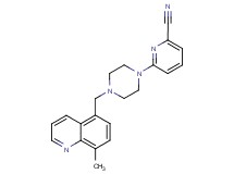 6-{4-[(8-methylquinolin-5-yl)methyl]piperazin-1-yl}pyridine-2-carbonitrile