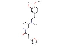 N-[2-(3,4-dimethoxyphenyl)ethyl]-1-[3-(2-furyl)propanoyl]-N-methyl-3-piperidinamine