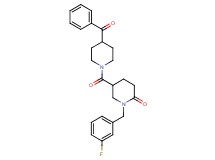 5-[(4-benzoyl-1-piperidinyl)carbonyl]-1-(3-fluorobenzyl)-2-piperidinone
