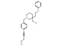 4-(4-{[3-(hydroxymethyl)-3-(2-phenoxyethyl)-1-piperidinyl]methyl}phenyl)-3-butyn-1-ol