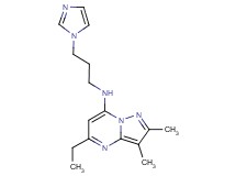 5-ethyl-N-[3-(1H-imidazol-1-yl)propyl]-2,3-dimethylpyrazolo[1,5-a]pyrimidin-7-amine