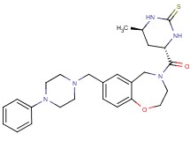 (4R*,6S*)-4-methyl-6-{[7-[(4-phenyl-1-piperazinyl)methyl]-2,3-dihydro-1,4-benzoxazepin-4(5H)-yl]carbonyl}tetrahydro-2(1H)-pyrimidinethione