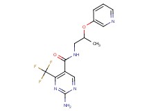 2-amino-N-[2-(pyridin-3-yloxy)propyl]-4-(trifluoromethyl)pyrimidine-5-carboxamide
