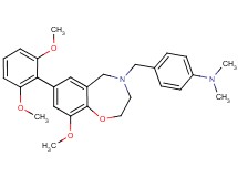 (4-{[7-(2,6-dimethoxyphenyl)-9-methoxy-2,3-dihydro-1,4-benzoxazepin-4(5H)-yl]methyl}phenyl)dimethylamine