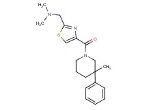 N,N-dimethyl-1-{4-[(3-methyl-3-phenylpiperidin-1-yl)carbonyl]-1,3-thiazol-2-yl}methanamine