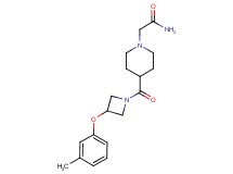 2-(4-{[3-(3-methylphenoxy)-1-azetidinyl]carbonyl}-1-piperidinyl)acetamide