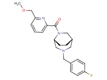 (1S*,5R*)-3-(4-fluorobenzyl)-6-{[6-(methoxymethyl)pyridin-2-yl]carbonyl}-3,6-diazabicyclo[3.2.2]nonane