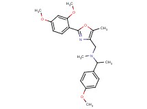 N-{[2-(2,4-dimethoxyphenyl)-5-methyl-1,3-oxazol-4-yl]methyl}-1-(4-methoxyphenyl)-N-methylethanamine