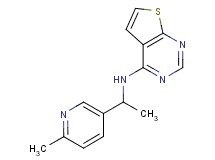 N-[1-(6-methyl-3-pyridinyl)ethyl]thieno[2,3-d]pyrimidin-4-amine