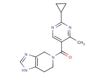 5-[(2-cyclopropyl-4-methylpyrimidin-5-yl)carbonyl]-4,5,6,7-tetrahydro-1H-imidazo[4,5-c]pyridine