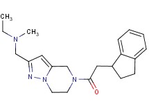 N-{[5-(2,3-dihydro-1H-inden-1-ylacetyl)-4,5,6,7-tetrahydropyrazolo[1,5-a]pyrazin-2-yl]methyl}-N-methylethanamine
