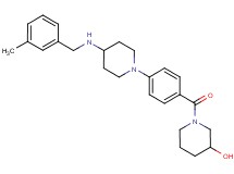 1-(4-{4-[(3-methylbenzyl)amino]-1-piperidinyl}benzoyl)-3-piperidinol