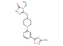 4-ethyl-5-({1-[4-(3-methyl-1,2,4-oxadiazol-5-yl)pyridin-2-yl]piperidin-4-yl}methyl)-2,4-dihydro-3H-1,2,4-triazol-3-one