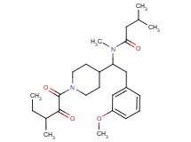 N-{2-(3-methoxyphenyl)-1-[1-(3-methyl-2-oxopentanoyl)-4-piperidinyl]ethyl}-N,3-dimethylbutanamide