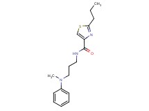 N-{3-[methyl(phenyl)amino]propyl}-2-propyl-1,3-thiazole-4-carboxamide