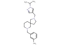 2-[(1-isopropyl-1H-pyrazol-4-yl)methyl]-7-(3-methylbenzyl)-2,7-diazaspiro[4.5]decane