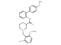 1-(2-hydroxy-6-methoxybenzyl)-N-(4'-methoxy-2-biphenylyl)-3-piperidinecarboxamide