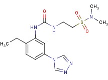 2-[({[2-ethyl-5-(4H-1,2,4-triazol-4-yl)phenyl]amino}carbonyl)amino]-N,N-dimethylethanesulfonamide