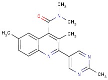 N,N,3,6-tetramethyl-2-(2-methylpyrimidin-5-yl)quinoline-4-carboxamide