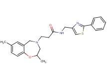 3-(2,7-dimethyl-2,3-dihydro-1,4-benzoxazepin-4(5H)-yl)-N-[(2-phenyl-1,3-thiazol-4-yl)methyl]propanamide