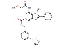 7-[(methoxyacetyl)amino]-1-methyl-2-phenyl-N-[3-(1H-pyrazol-1-yl)benzyl]-1H-benzimidazole-5-carboxamide