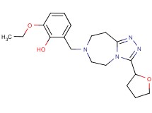 2-ethoxy-6-{[3-(tetrahydro-2-furanyl)-5,6,8,9-tetrahydro-7H-[1,2,4]triazolo[4,3-d][1,4]diazepin-7-yl]methyl}phenol