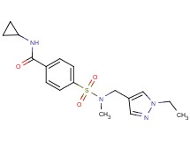 N-cyclopropyl-4-{[[(1-ethyl-1H-pyrazol-4-yl)methyl](methyl)amino]sulfonyl}benzamide
