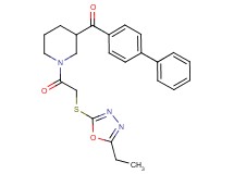 4-biphenylyl(1-{[(5-ethyl-1,3,4-oxadiazol-2-yl)thio]acetyl}-3-piperidinyl)methanone