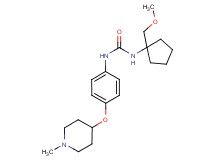 N-[1-(methoxymethyl)cyclopentyl]-N'-{4-[(1-methylpiperidin-4-yl)oxy]phenyl}urea