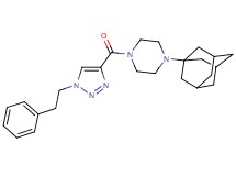 1-(1-adamantyl)-4-{[1-(2-phenylethyl)-1H-1,2,3-triazol-4-yl]carbonyl}piperazine