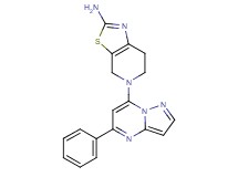 5-(5-phenylpyrazolo[1,5-a]pyrimidin-7-yl)-4,5,6,7-tetrahydro[1,3]thiazolo[5,4-c]pyridin-2-amine