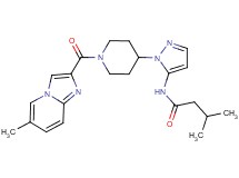3-methyl-N-(1-{1-[(6-methylimidazo[1,2-a]pyridin-2-yl)carbonyl]-4-piperidinyl}-1H-pyrazol-5-yl)butanamide