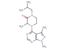 4-(1,3-dimethyl-1H-pyrazolo[3,4-d]pyrimidin-4-yl)-1-isobutyl-3-methylpiperazin-2-one