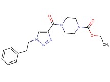 ethyl 4-{[1-(2-phenylethyl)-1H-1,2,3-triazol-4-yl]carbonyl}-1-piperazinecarboxylate
