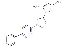3-[3-(3,5-dimethyl-1H-pyrazol-1-yl)-1-pyrrolidinyl]-6-phenylpyridazine