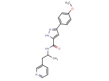 3-(4-methoxyphenyl)-N-[1-methyl-2-(3-pyridinyl)ethyl]-1H-pyrazole-5-carboxamide