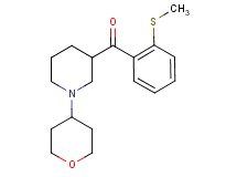[2-(methylthio)phenyl][1-(tetrahydro-2H-pyran-4-yl)-3-piperidinyl]methanone