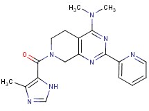 N,N-dimethyl-7-[(4-methyl-1H-imidazol-5-yl)carbonyl]-2-pyridin-2-yl-5,6,7,8-tetrahydropyrido[3,4-d]pyrimidin-4-amine