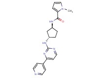 1-methyl-N-((1S*,3S*)-3-{[4-(4-pyridinyl)-2-pyrimidinyl]amino}cyclopentyl)-1H-pyrrole-2-carboxamide