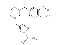 (3,4-dimethoxyphenyl){1-[(1-isopropyl-1H-pyrazol-4-yl)methyl]-3-piperidinyl}methanone