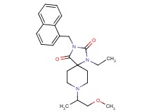 1-ethyl-8-(2-methoxy-1-methylethyl)-3-(1-naphthylmethyl)-1,3,8-triazaspiro[4.5]decane-2,4-dione