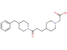 {4-[3-(4-benzylpiperidin-1-yl)-3-oxopropyl]piperidin-1-yl}acetic acid