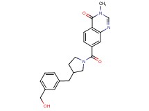 7-({3-[3-(hydroxymethyl)benzyl]pyrrolidin-1-yl}carbonyl)-3-methylquinazolin-4(3H)-one