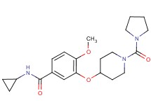 N-cyclopropyl-4-methoxy-3-{[1-(pyrrolidin-1-ylcarbonyl)piperidin-4-yl]oxy}benzamide
