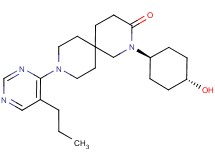 2-(trans-4-hydroxycyclohexyl)-9-(5-propylpyrimidin-4-yl)-2,9-diazaspiro[5.5]undecan-3-one
