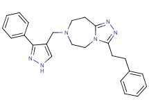 3-(2-phenylethyl)-7-[(3-phenyl-1H-pyrazol-4-yl)methyl]-6,7,8,9-tetrahydro-5H-[1,2,4]triazolo[4,3-d][1,4]diazepine