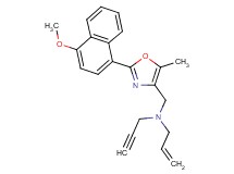 N-{[2-(4-methoxy-1-naphthyl)-5-methyl-1,3-oxazol-4-yl]methyl}-N-2-propyn-1-yl-2-propen-1-amine
