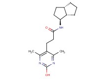 3-(2-hydroxy-4,6-dimethylpyrimidin-5-yl)-N-[(1S*,3aS*,6aS*)-octahydropentalen-1-yl]propanamide